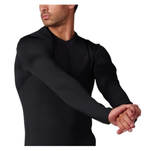 FOX MTB TECBASE FIRE LS SHIRT [BLK]