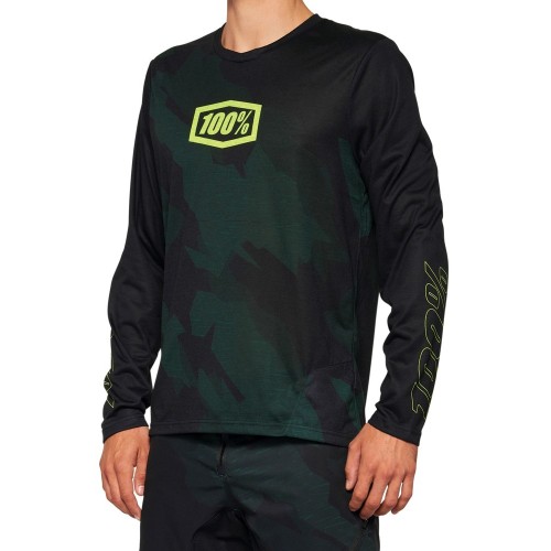100% AIRMATIC LE Long Sleeve Jersey Black Camo