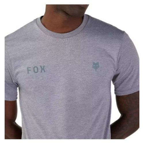 FOX WORDMARK SS TECH TEE [HTR GRAPH]