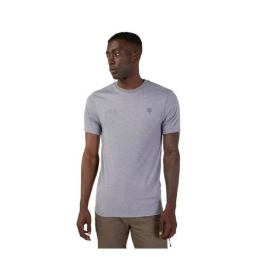 FOX WORDMARK SS TECH TEE [HTR GRAPH]