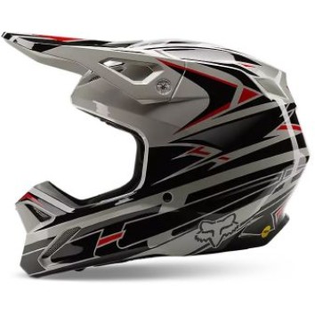 FOX YTH V1 GOAT STRAFER HELMET [BLK]