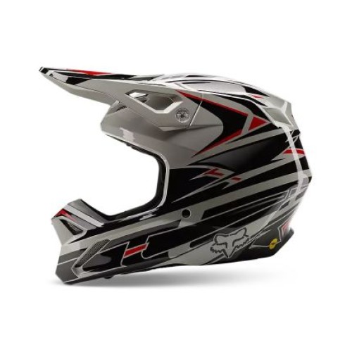FOX YTH V1 GOAT STRAFER HELMET [BLK]