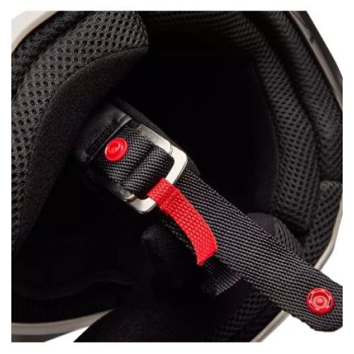 FOX YTH V1 GOAT STRAFER HELMET [BLK]
