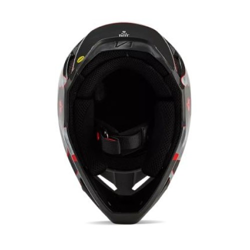 FOX YTH V1 ATLAS HELMET [GRY/RD]