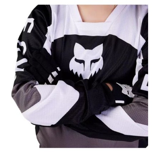 FOX YTH 180 NITRO JERSEY [BLK/GRY]