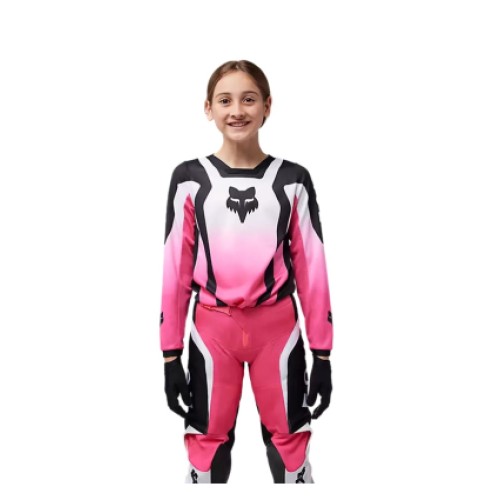 FOX YTH GIRLS 180 LEAN JERSEY [BLK/PNK]