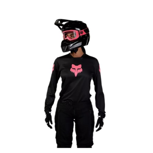 FOX WMNS BLACKOUT JERSEY [BLK/BLK]