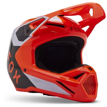 FOX YTH V1 LEAN HELMET [FLO ORG]