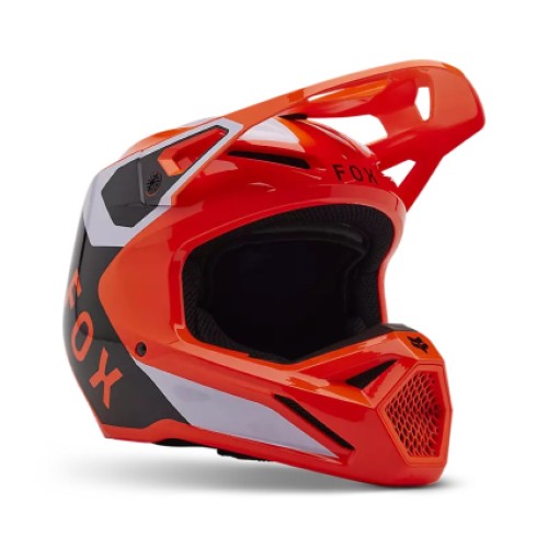 FOX YTH V1 LEAN HELMET [FLO ORG]