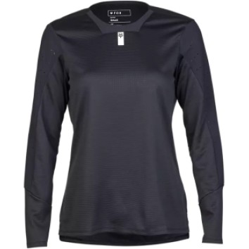 FOX W DEFEND LS JERSEY [BLK]