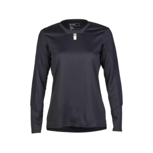 FOX W DEFEND LS JERSEY [BLK]