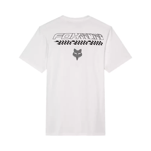 CHECKERED SS PREM TEE [OPT WHT]