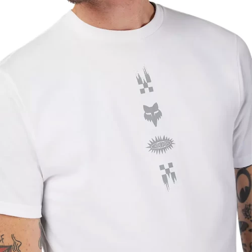 CHECKERED SS PREM TEE [OPT WHT]