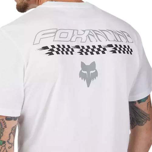 CHECKERED SS PREM TEE [OPT WHT]