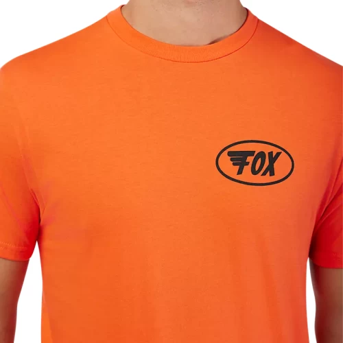 FOX WING SS PREM TEE [BLD ORG]