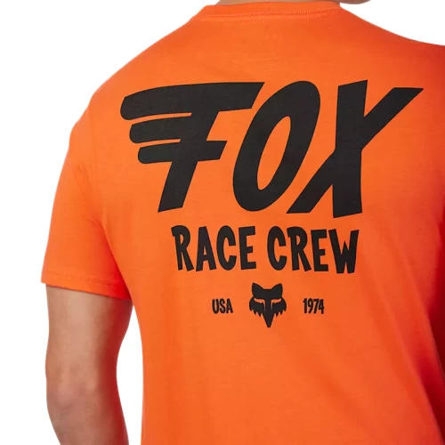 FOX WING SS PREM TEE [BLD ORG]