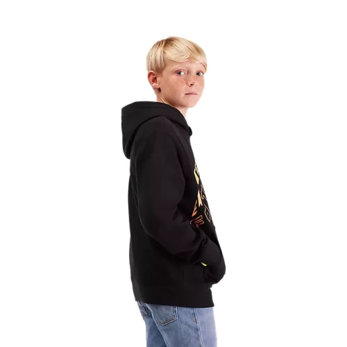 YTH ELEVATED FLEECE PO [BLK]