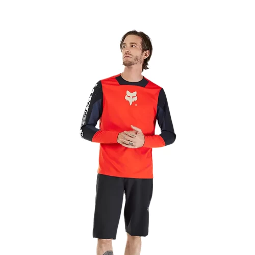 DEFEND LS JERSEY ELEVATED [FLO RED]