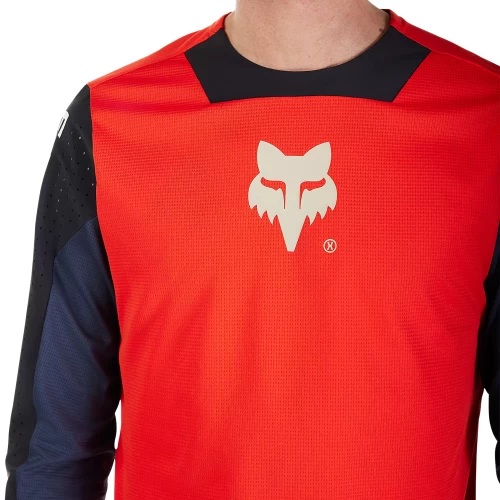 DEFEND LS JERSEY ELEVATED [FLO RED]