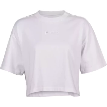 W WORDMARK OS CROP TEE [WHT]
