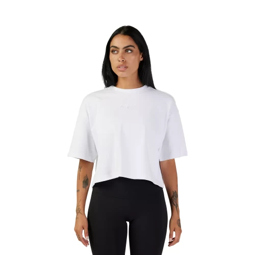 W WORDMARK OS CROP TEE [WHT]