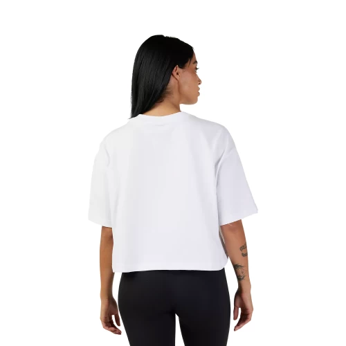 W WORDMARK OS CROP TEE [WHT]