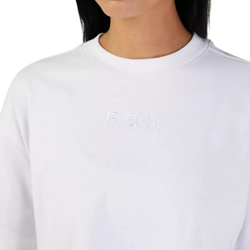 W WORDMARK OS CROP TEE [WHT]