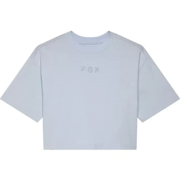 W WORDMARK OS CROP TEE [PL BLU]