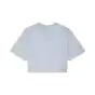 W WORDMARK OS CROP TEE [PL BLU]