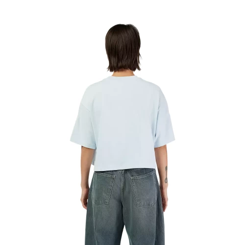W WORDMARK OS CROP TEE [PL BLU]