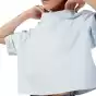 W WORDMARK OS CROP TEE [PL BLU]