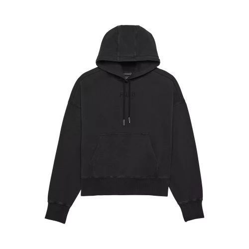 W WORDMARK OVERSIZED FLEECE PO [BLK]