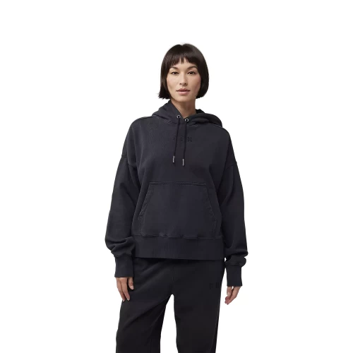W WORDMARK OVERSIZED FLEECE PO [BLK]