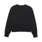 W WORDMARK OVERSIZED FLEECE CREW [BLK]