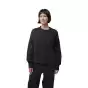 W WORDMARK OVERSIZED FLEECE CREW [BLK]
