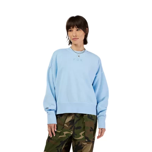 W WORDMARK OV FLEECE CREW [CAS BLU]