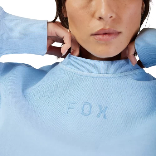 W WORDMARK OV FLEECE CREW [CAS BLU]
