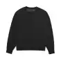 WORDMARK OVERSIZED FLEECE CREW [BLK]