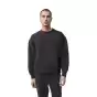 WORDMARK OVERSIZED FLEECE CREW [BLK]