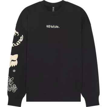 HELLO FUTURE OVERSIZED FLC CREW [BLK]