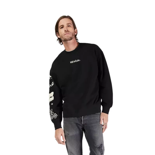 HELLO FUTURE OVERSIZED FLC CREW [BLK]
