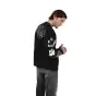 HELLO FUTURE OVERSIZED FLC CREW [BLK]