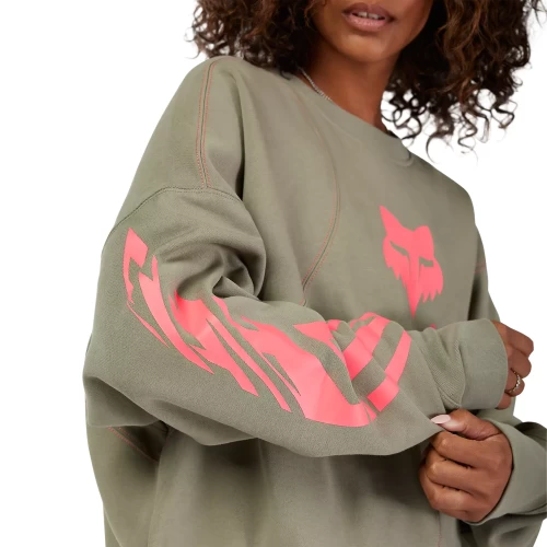 W ELEVATED OVERSIZED FLC CREW [ADB]