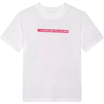 W ELEVATED SS TEE [WHT]