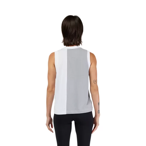 W MOTO-X BLOCKED TANK [WHT]