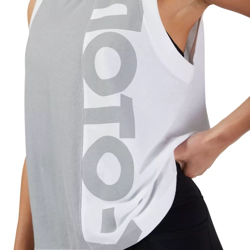 W MOTO-X BLOCKED TANK [WHT]